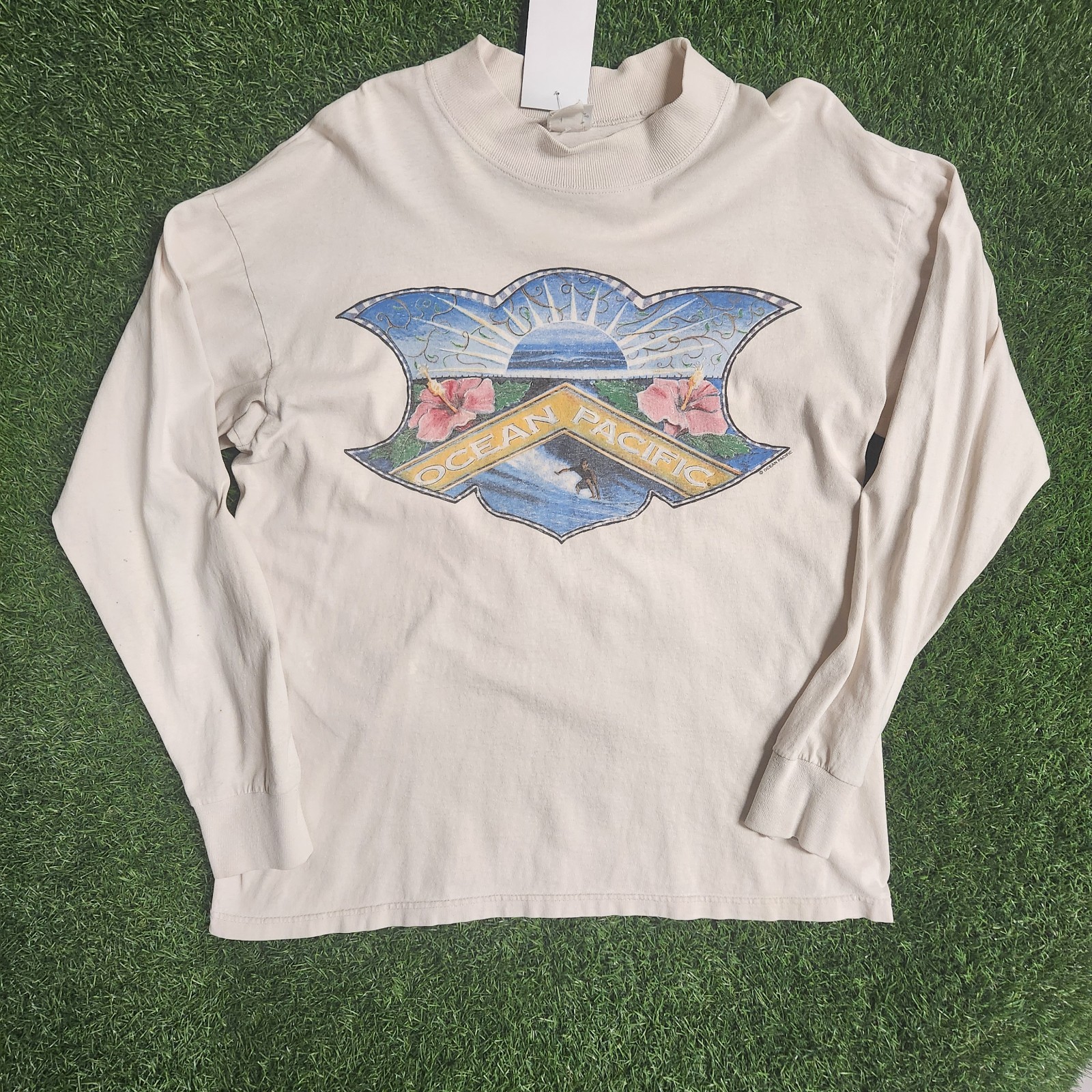 80s Ocen Pacific Surfboards Surfing Shirt Size Xl Made In USA Vintage Surf Skate