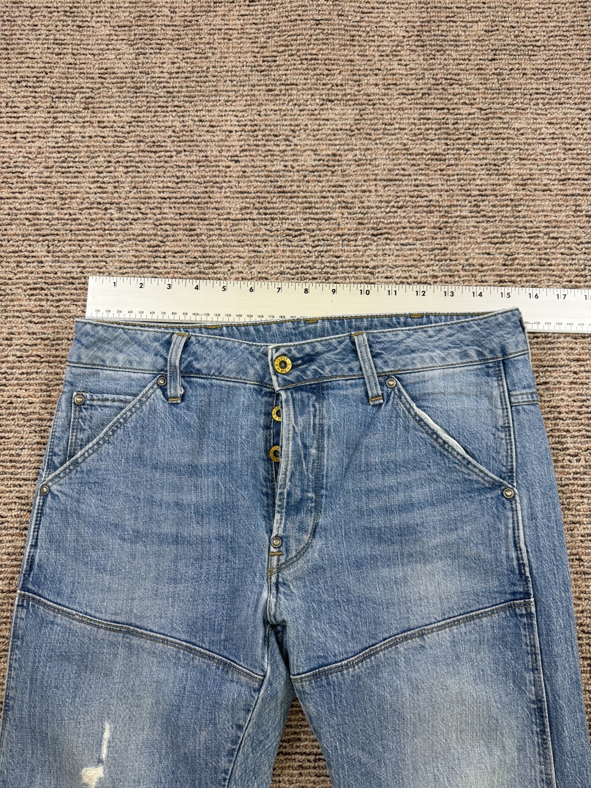 G-STAR RAW Denim 5620 3D Slim TAPERED Distressed Jeans Size W29 X L32