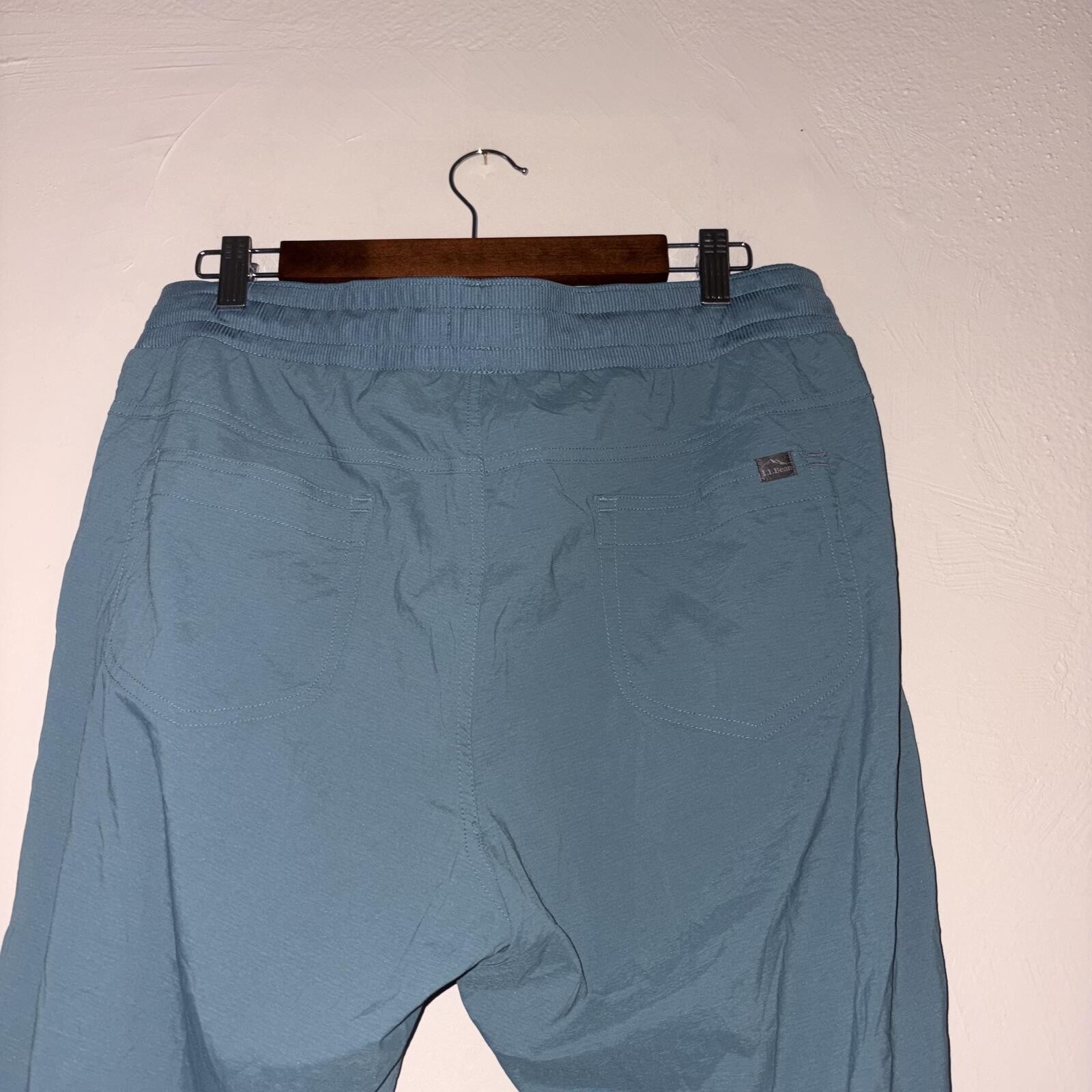 L.L.Bean Vista Camp Pants Slim-Leg – Blue – Size Large Petite (L PET)