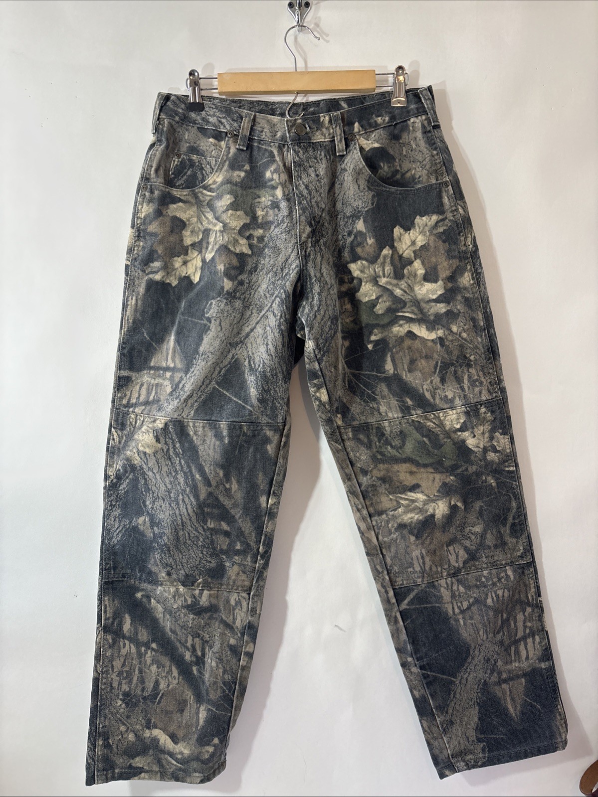 Wrangler Real Tree Camo Pants Mens Mossy Oak Baggy Pants Size 32×30