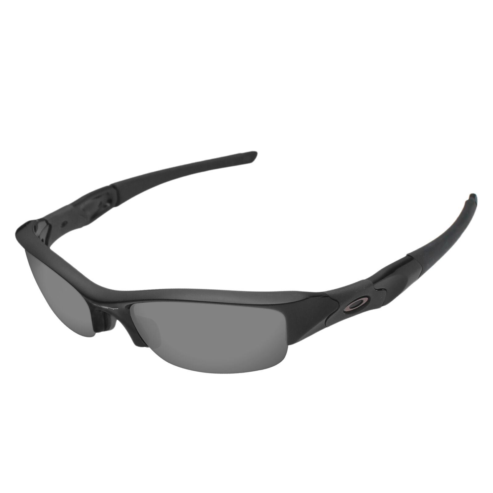 Lenslog Black Iridium Polarized Replacement Lenses for-Oakley Flak Jacket
