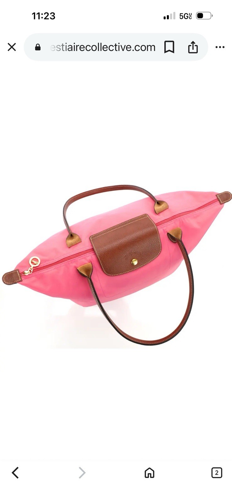 New LONGCHAMP Le Pliage Original Tote Bag Pink Tote Bag