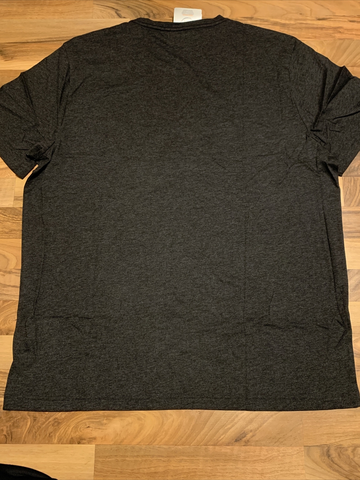 PUMA Men’s Essentials Heather Logo Tee, XXL, Dark Heather Grey, Dry Cell