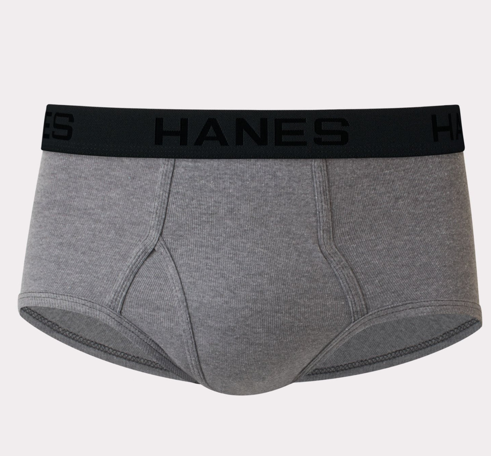 Hanes Men’s Briefs 8-Pack Black/Grey Tagless Cmfrt Flx Waistband Cotton / MEDIUM