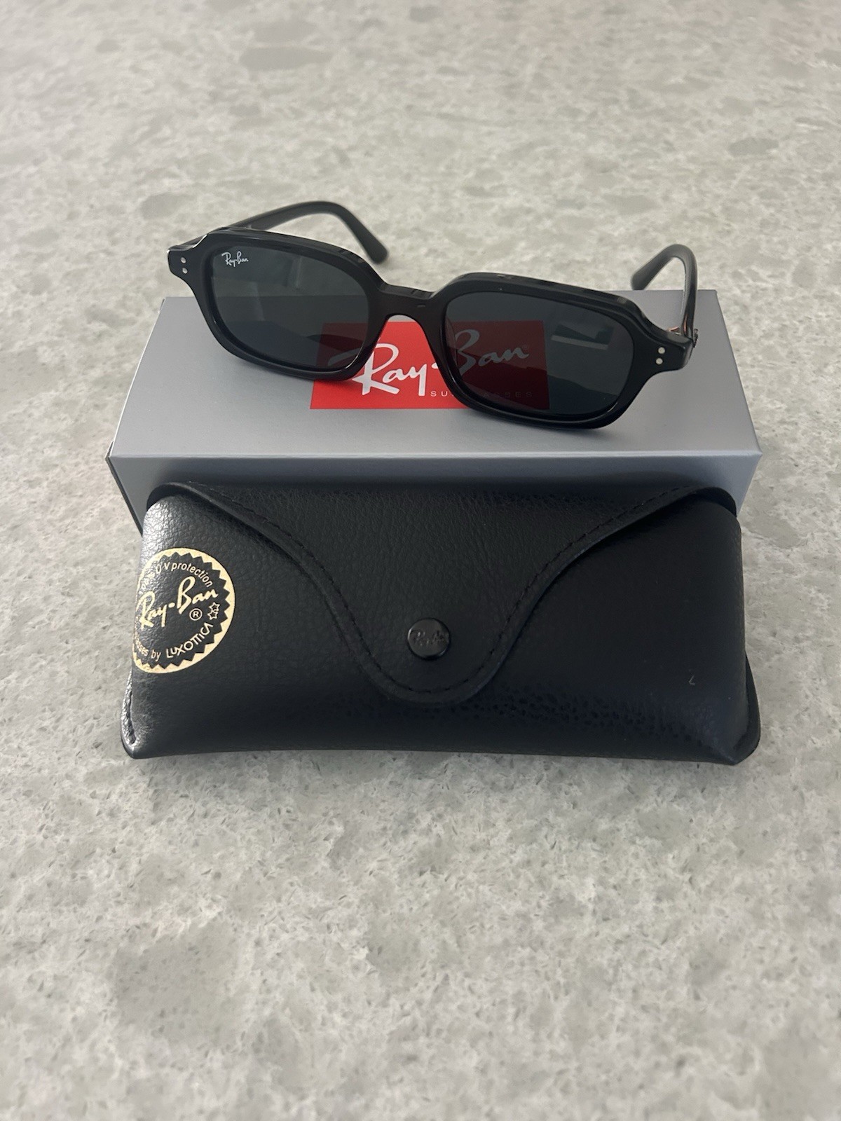 NEW RAY-BAN RB4455 ZURI BIO-BASED 51mm BLACK FRAME GRAY LENS