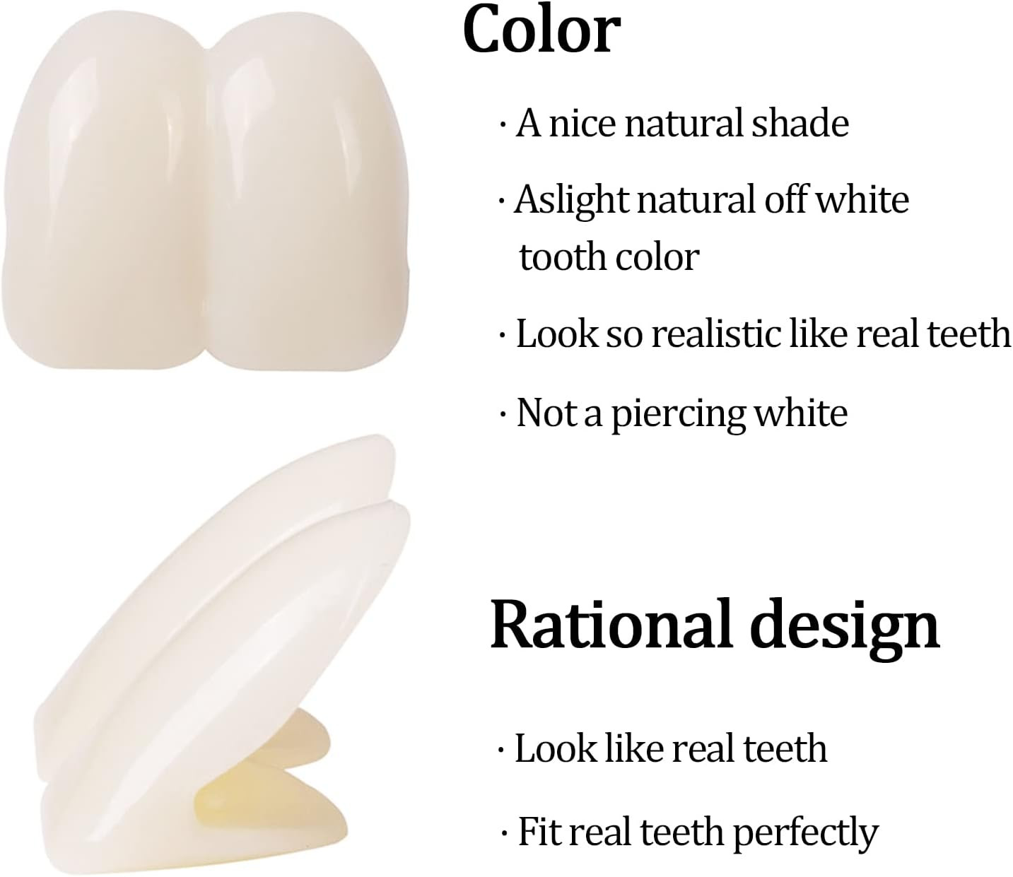 2 Pieces 17Mm Deluxe Custom Big Buck Teeth Caps for Clown Bunny Hillbilly Costum