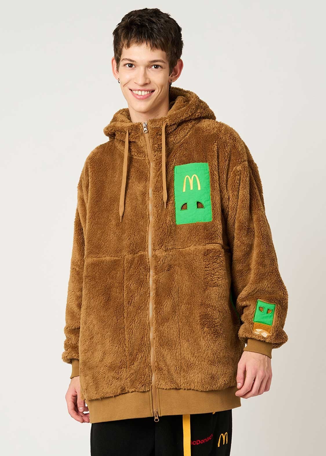 [Japan Limited] graniph McDonald’s Apple Pie BOA Zip Hoodie Unique Pocket NEW