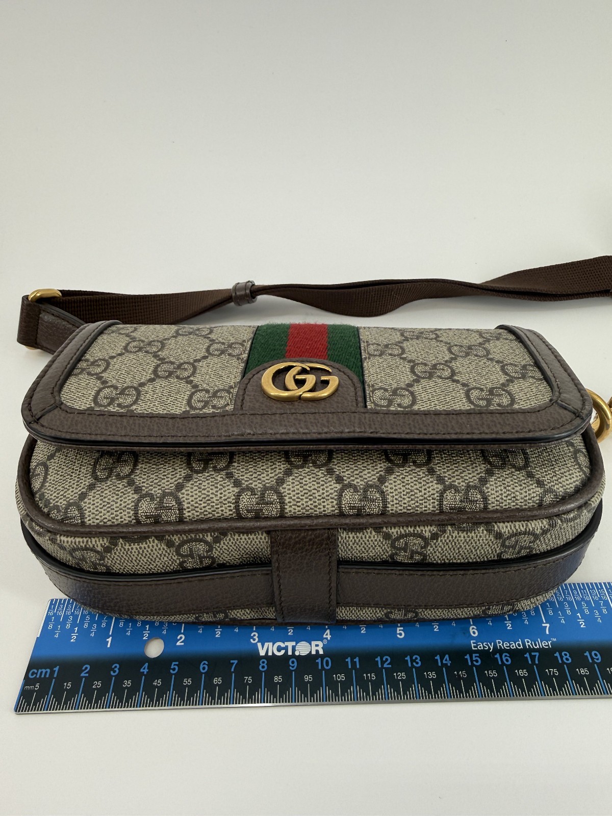 Gucci Ophidia Super GG Supreme Monogram Crossbody Shoulder Bag Box