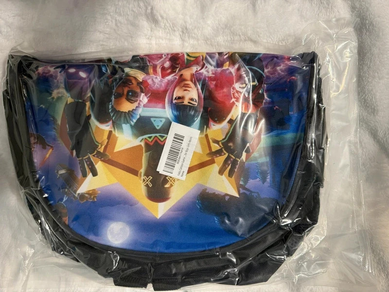 Fortnite Character Backpack 17.5”L Side Pocket For Water Bottle