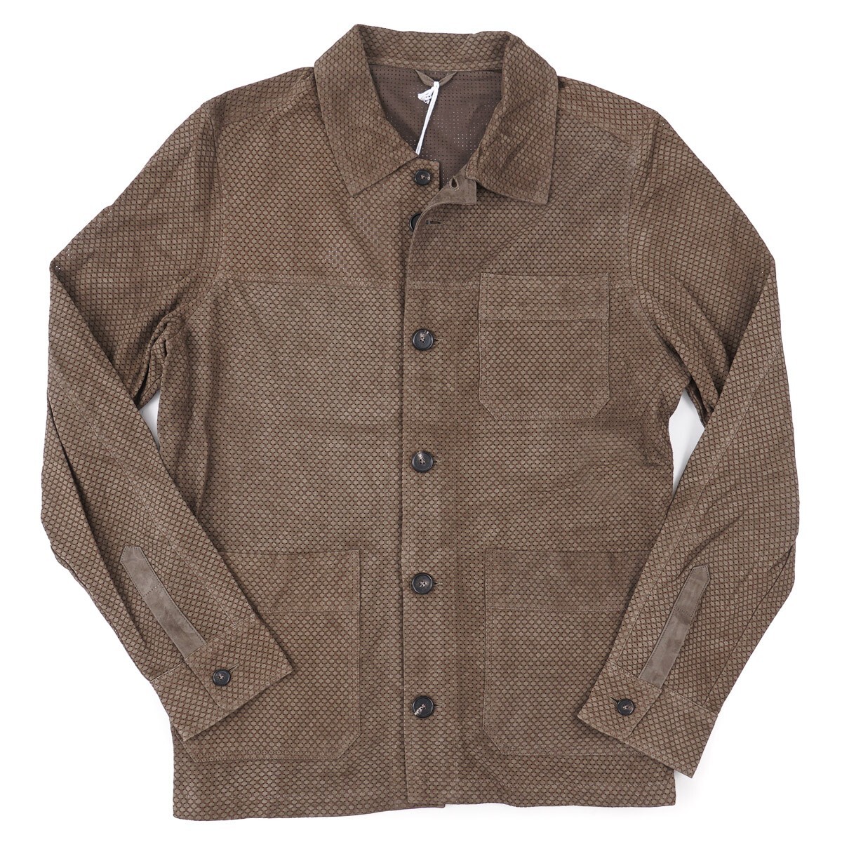 Manto Unlined Nappa Lambskin Suede Leather Jacket M (Eu 50) NWT