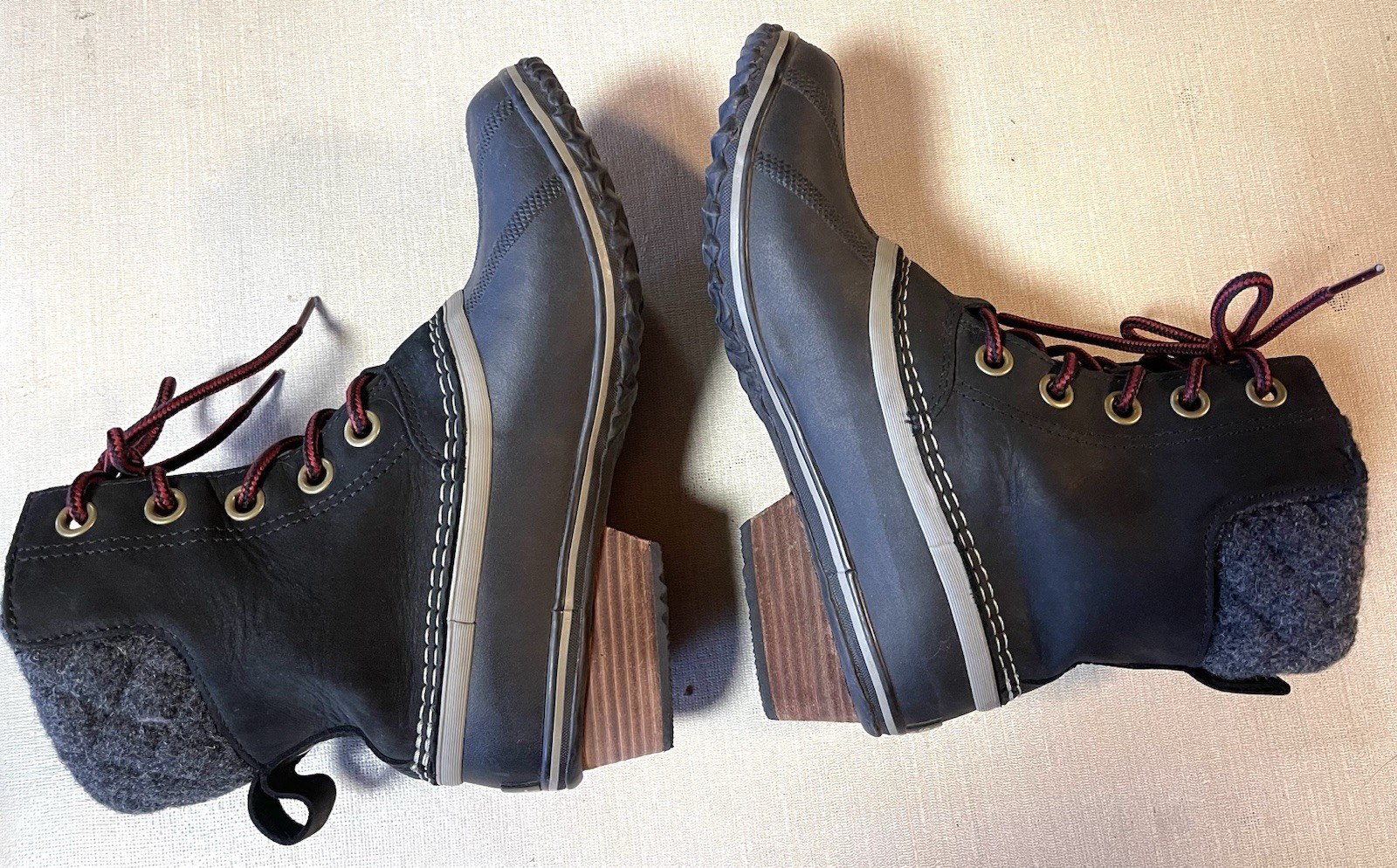 Sorel Womens 7.5 Slimpack Lace II Winter Boot Black Waterproof NL2348-010, NEW