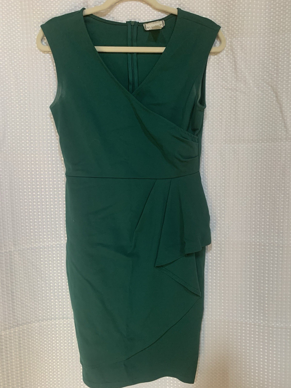 Klaxons Womens Green Sleeveless Dress Forest Green Medium