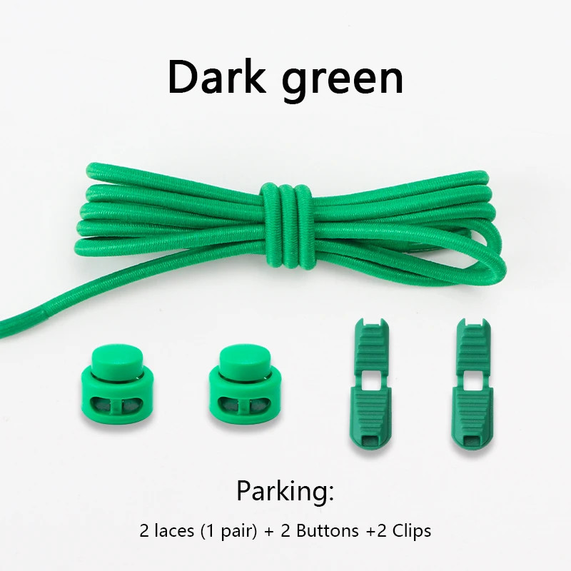 No Tie Elastic Shoelaces Spring Button Up Laces for Sneakers Classic Shoe Access