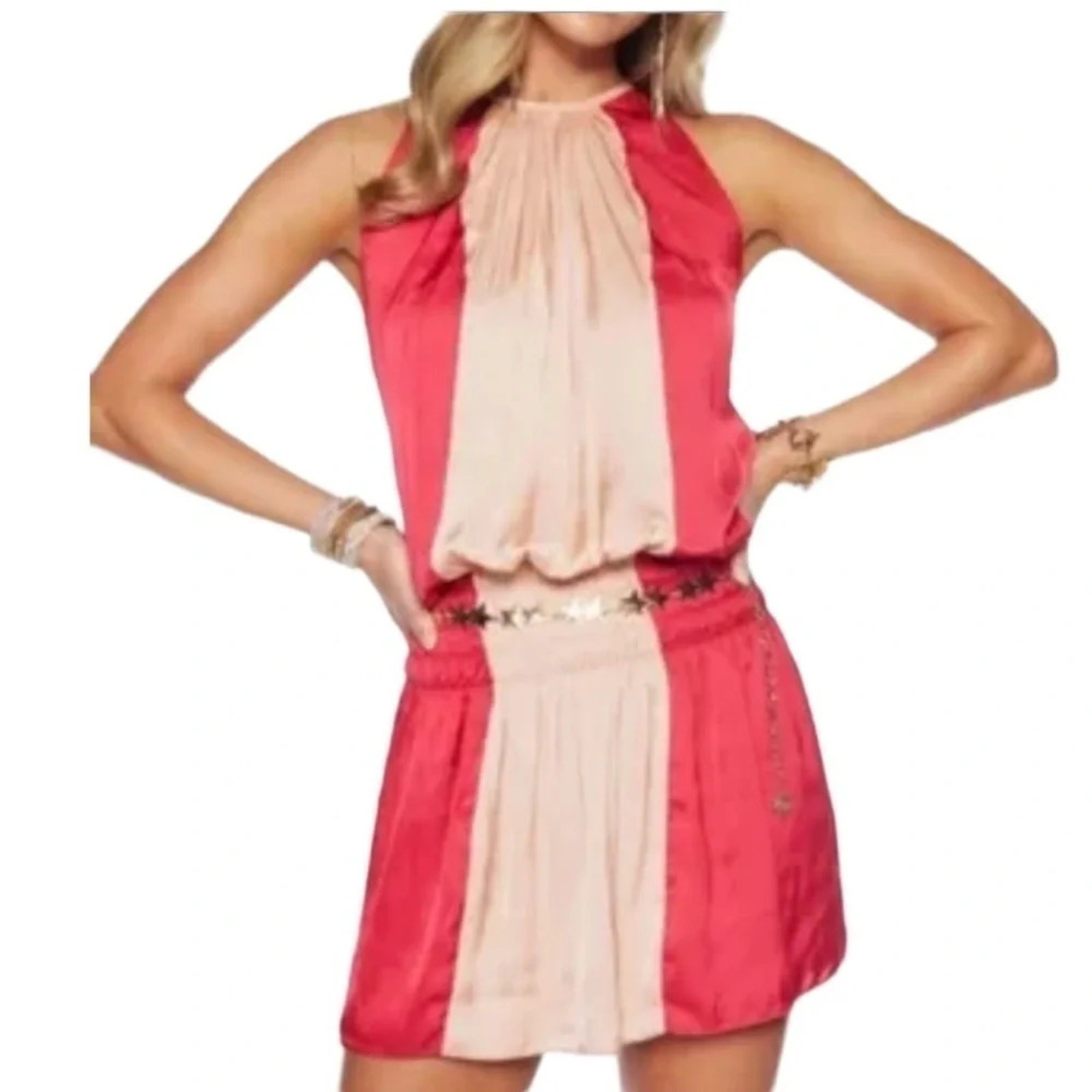 RAMY BROOK Striped Knee-Length Dress Size M NWT