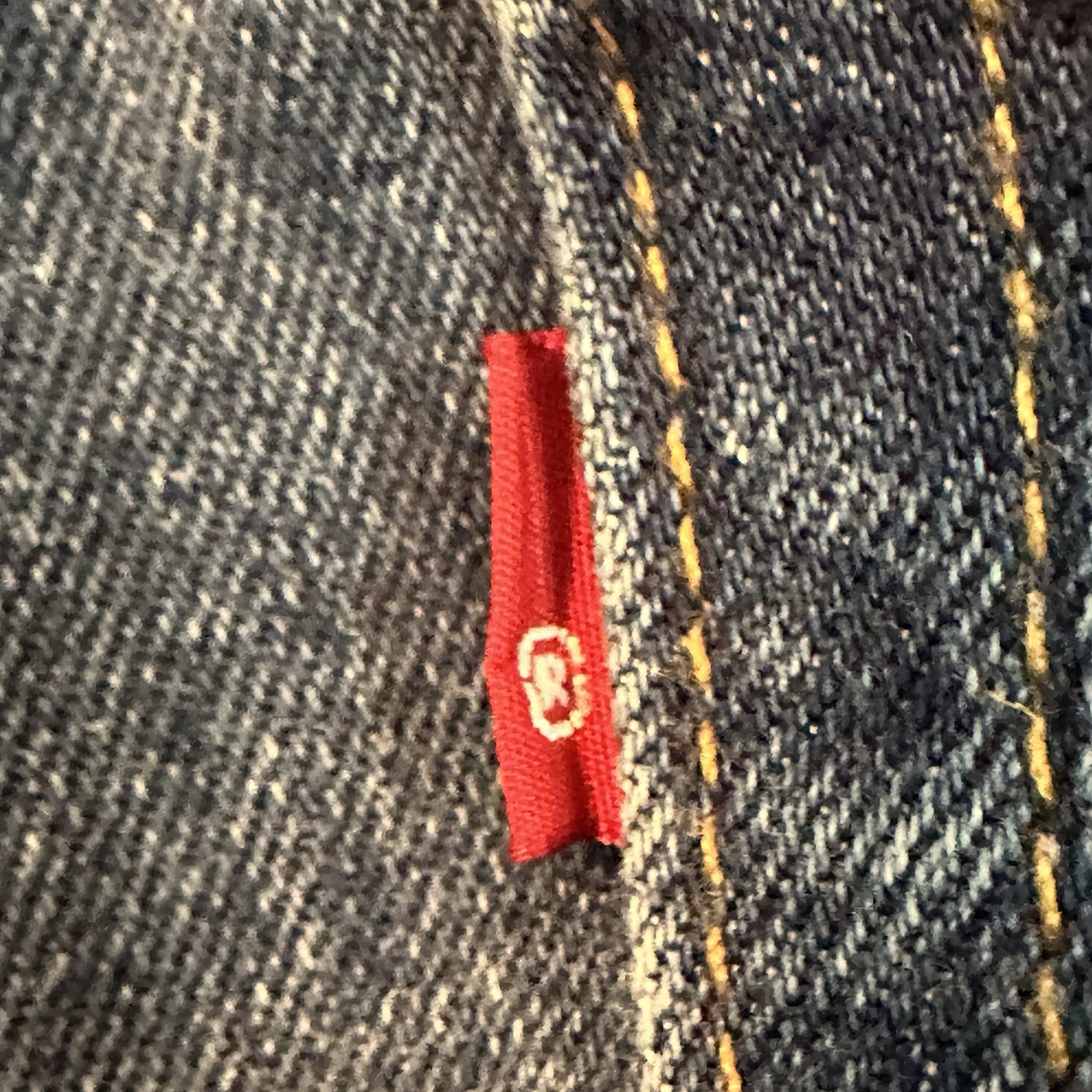 Levi’s 505 Regular Fit Jeans Men’s 36×34 Blue Denim Straight Leg Red Tab