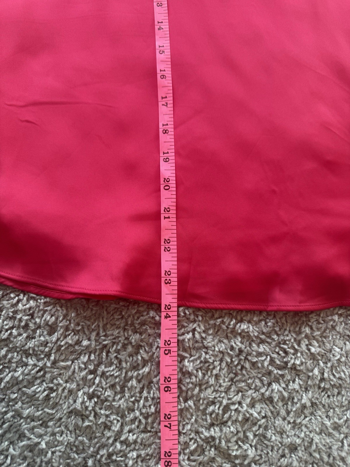 NWT WHBM Ruffle Neck Halter Top, Poly/Spandex Blend, Hot Pink, Size 10