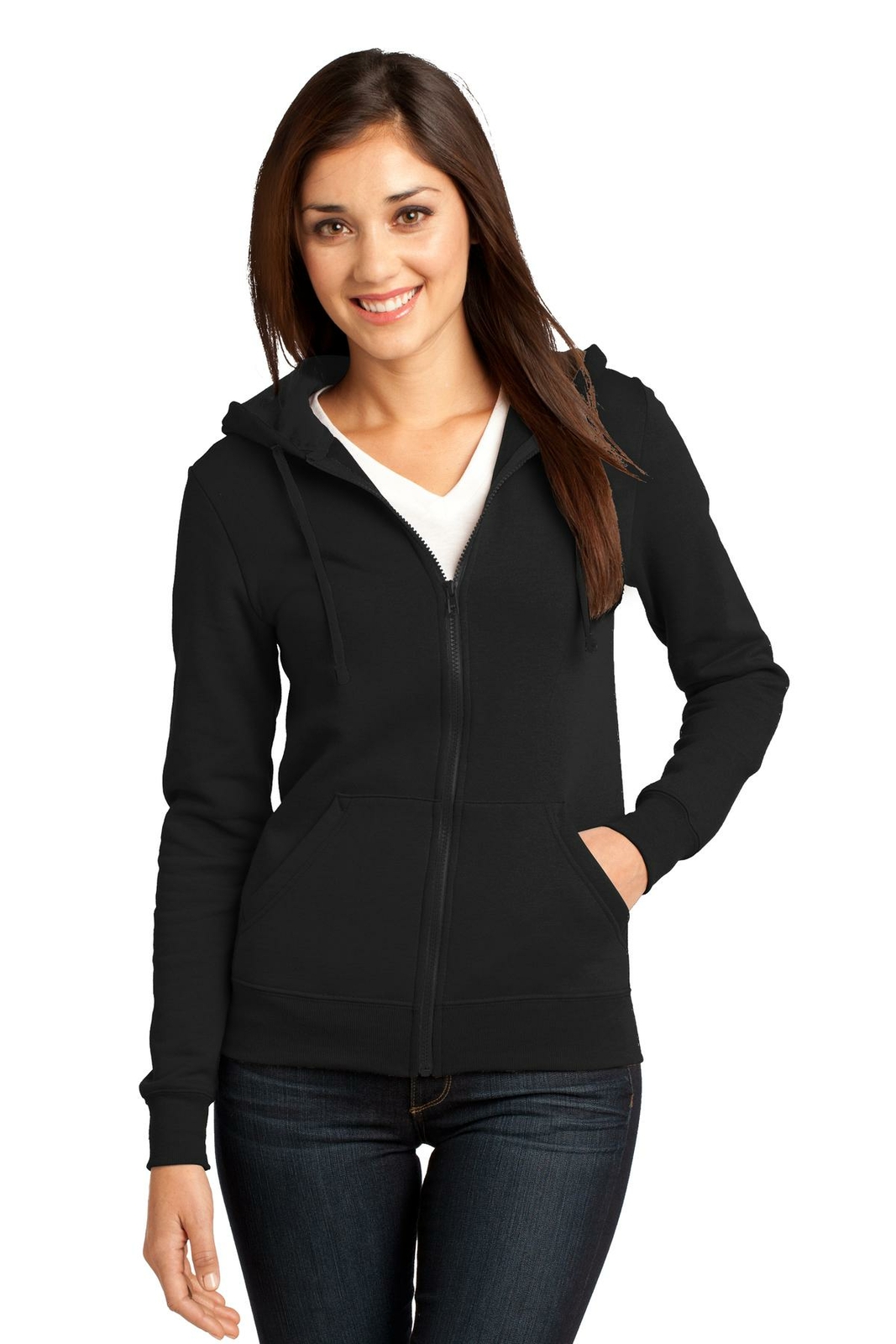 District – Juniors The Concert Fleece Full-Zip Hoodie DT801