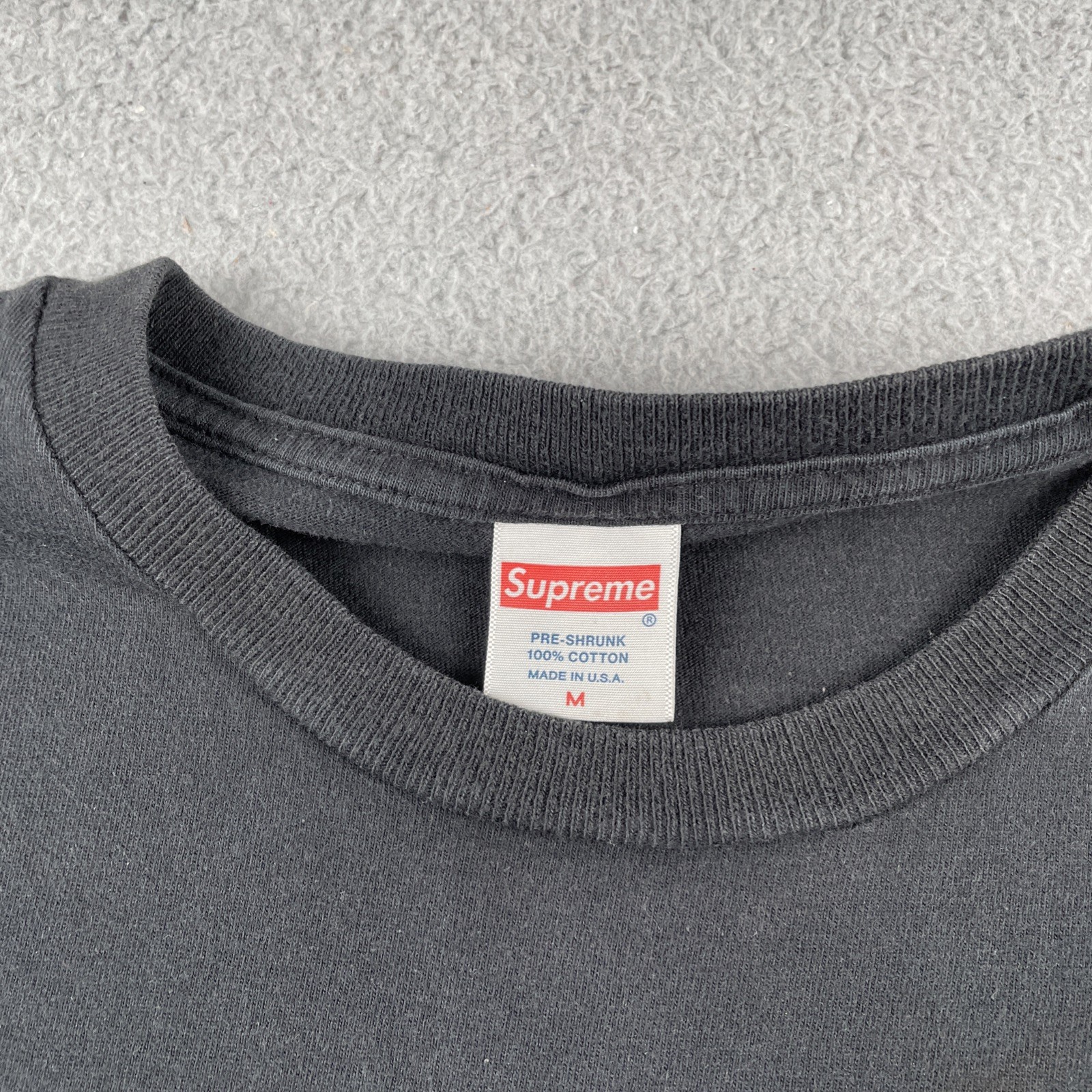 Vintage Supreme Box Logo Adult Medium Black Short Sleeve T Shirt Y2K Streetwear