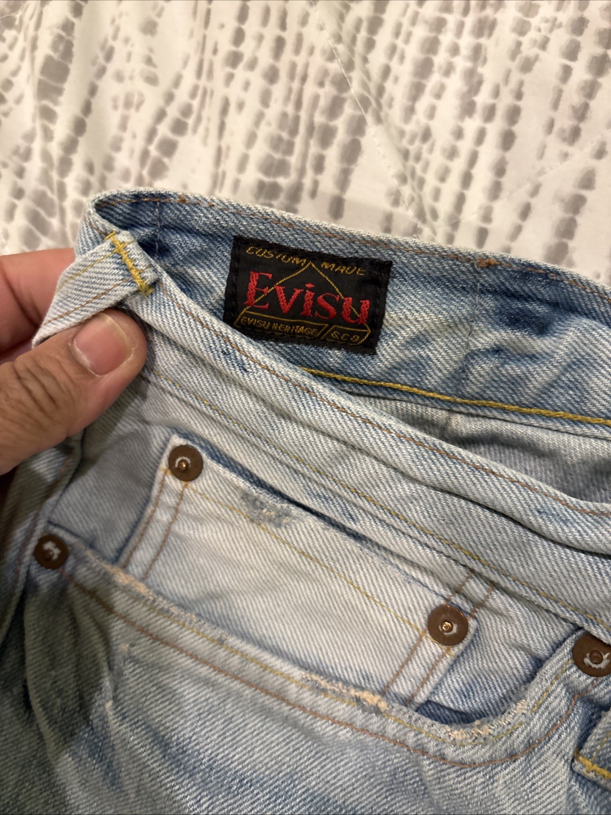 Evisu 33 Mens Cut Off Shorts