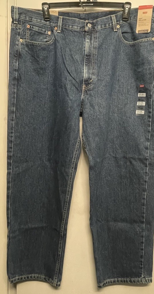 Men’s Levi’s 550 Relaxed Blue Jeans Size 44 X 30 Big & Tall New With Tags 100ctn