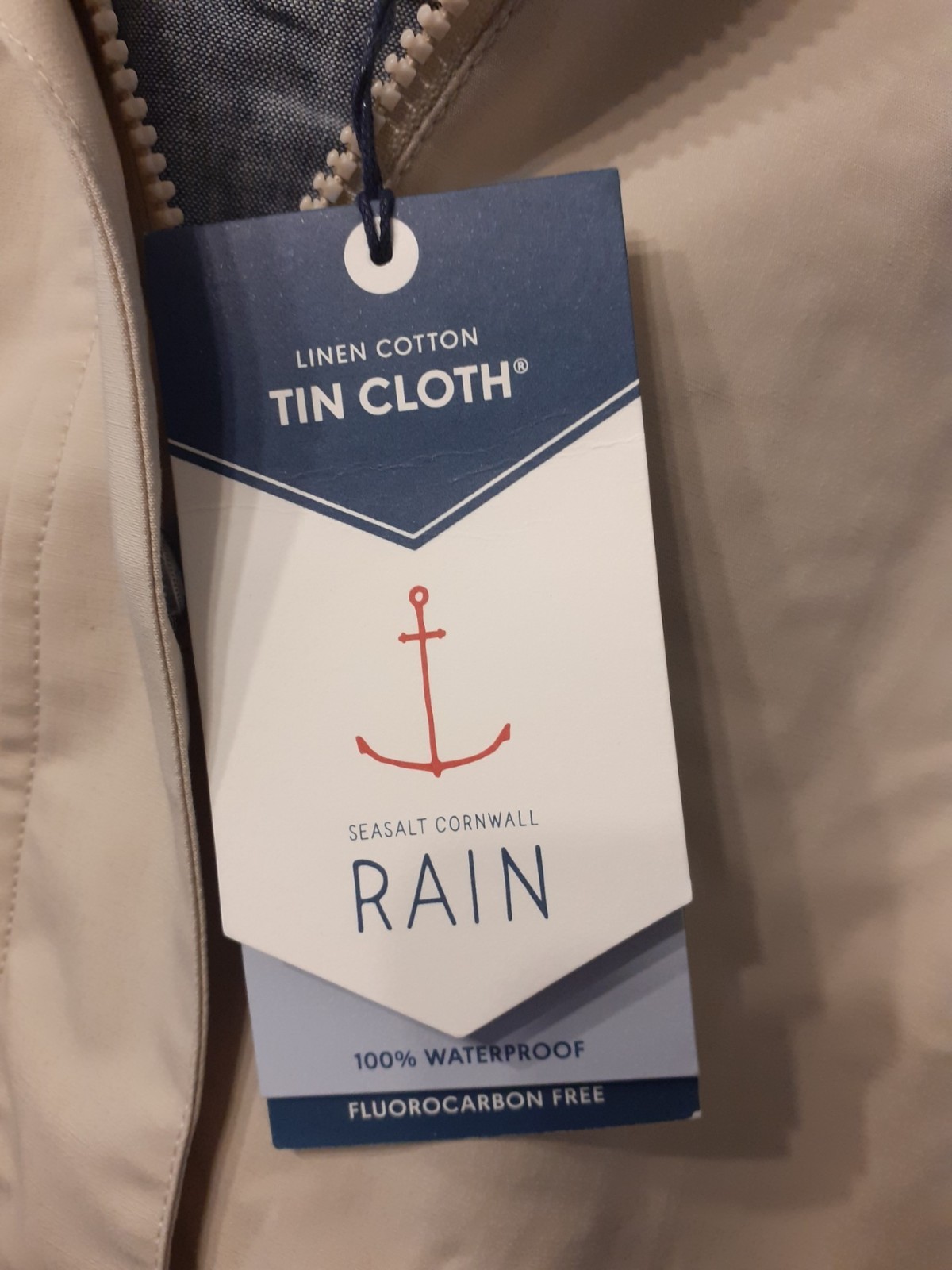 Seasalt Cloudburst Waterproof Mac Driftwood UK Size 10 BNWT
