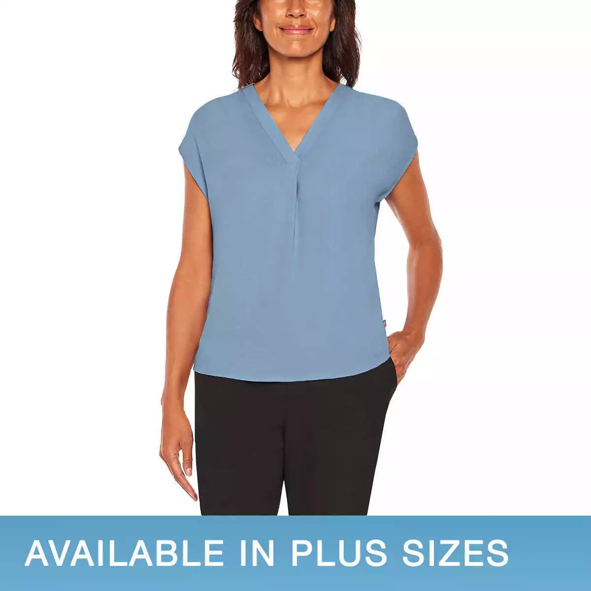 Banana Republic Ladies’ Short Sleeve V-Neck Blouse(#1764639 & 1685714)