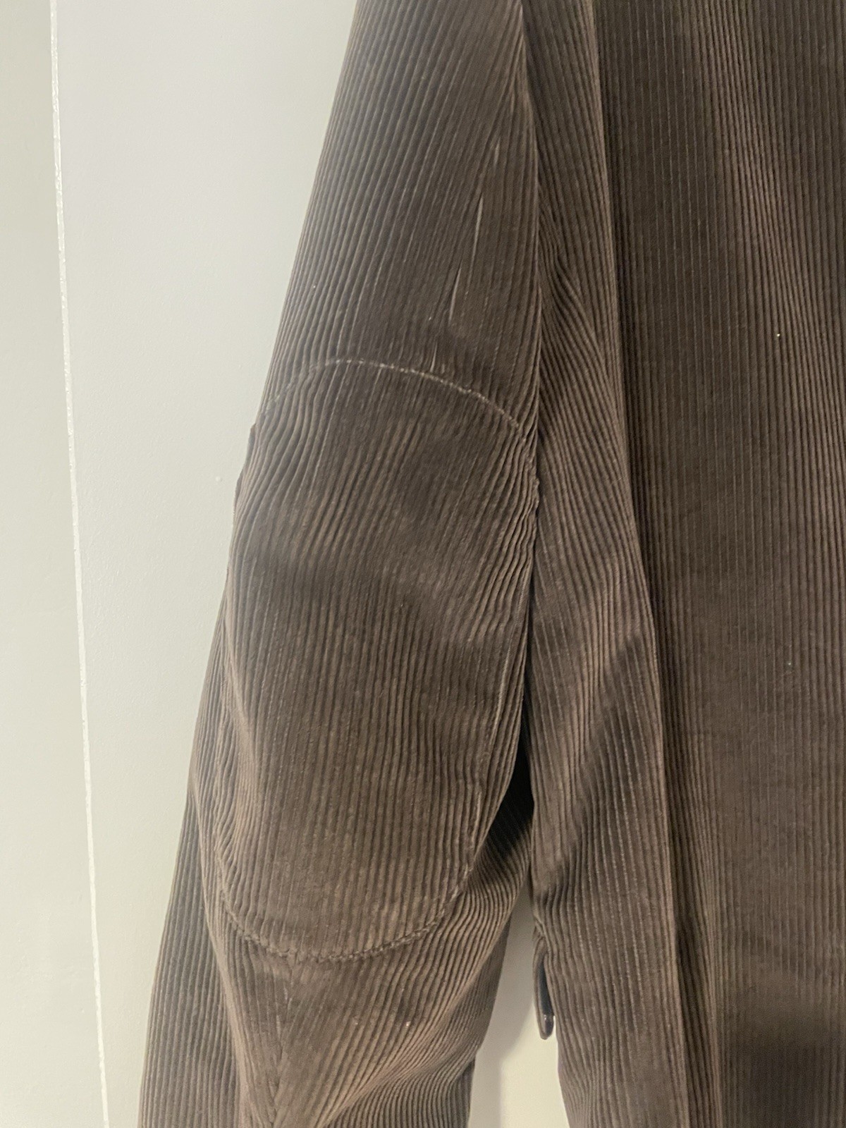 Brooks Brothers Brown Corduroy Blazer. Plaid Lined Elbow Patches.