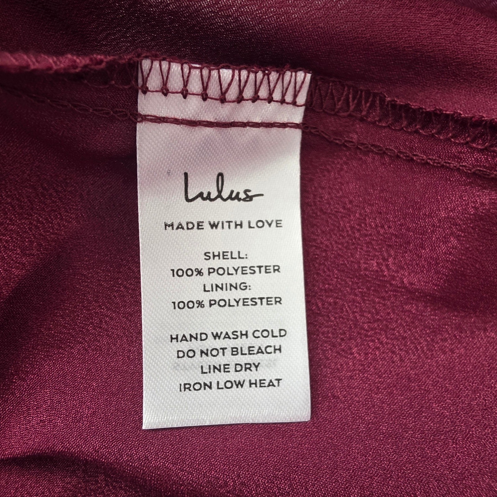 Lulus Mini Dress NWT Burgundy Wine Red Floral Rose Organza Babydoll Medium