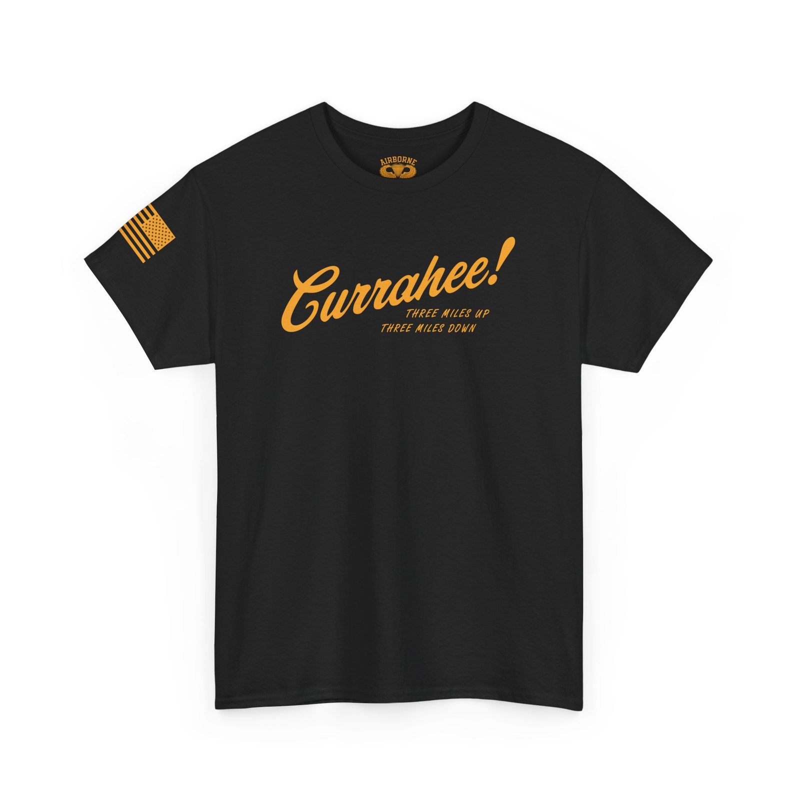 Currahee Band of Brothers Airborne WWII – Custom Design – Heavy Cotton T-shirt
