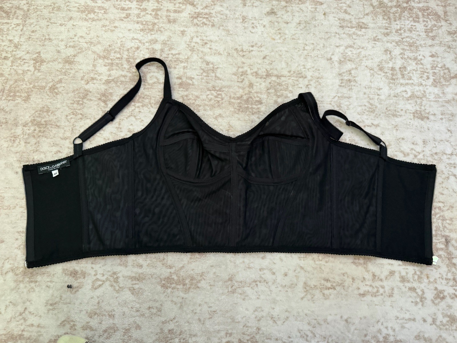 Dolce & Gabbana Polka Dot Corset Top Bustier Size 44 Women’s