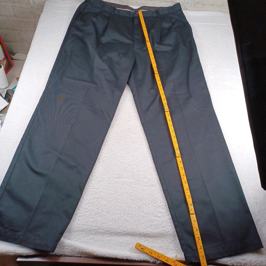 Haggar Pants 40 X 34 Black New WPL 386 100% Cotton