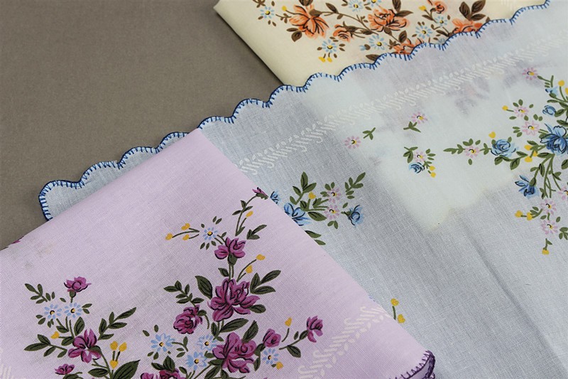 Mixed Lot 20 Square Hanky Cotton Vintage style floral Handkerchiefs Women 11.8“