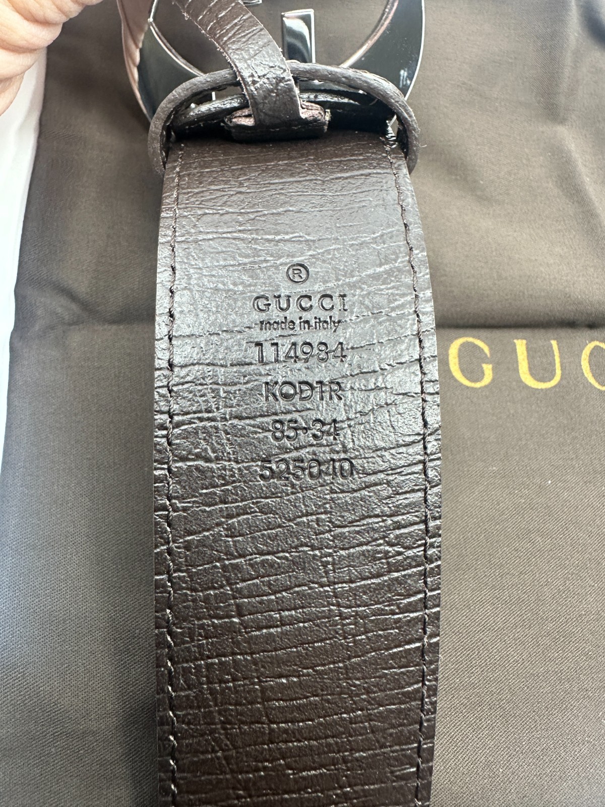 GG Mono BrownGucci Belt Silver Buckle