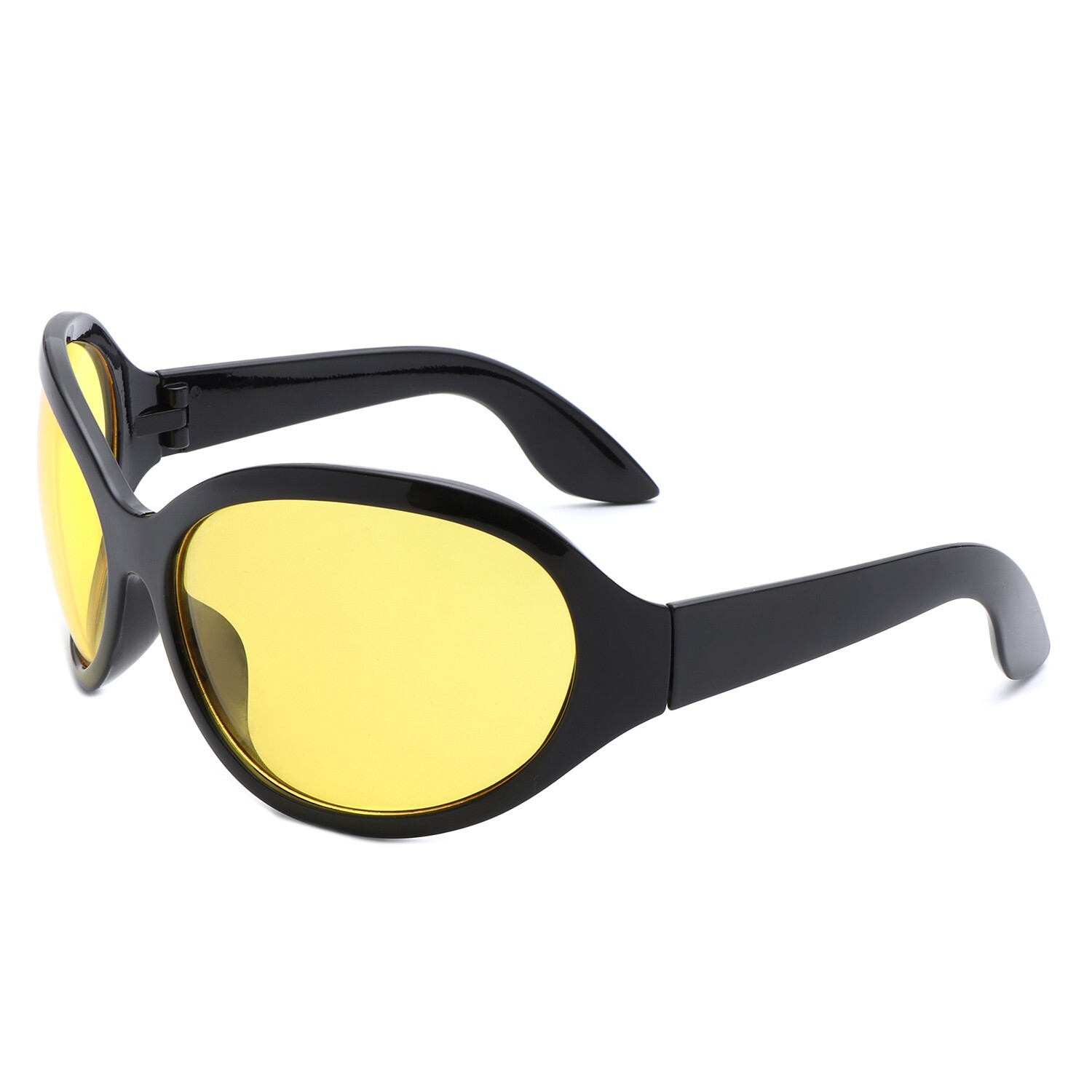 Oversized Round Women’s Sunglasses – Fashion Curved Large UV Protection Eyewear