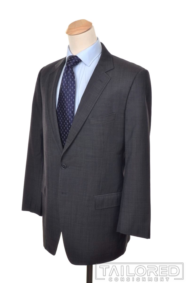 DOLCE & GABBANA Solid Gray 100% Wool Jacket Pants SUIT Mens – EU 58 / US 46 L