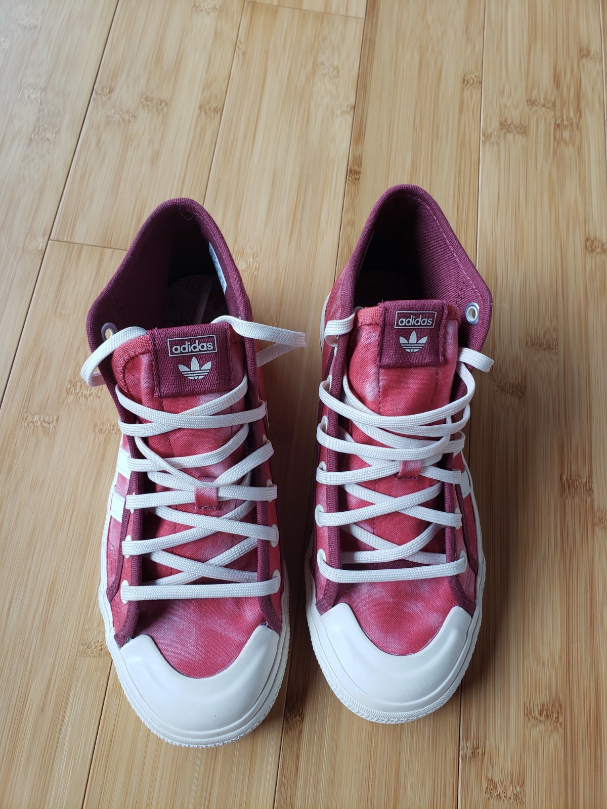 Adidas Originals Nizza Hi RF Bleached Crew Red/Wonder White GX4585 Mens 6 NWOB