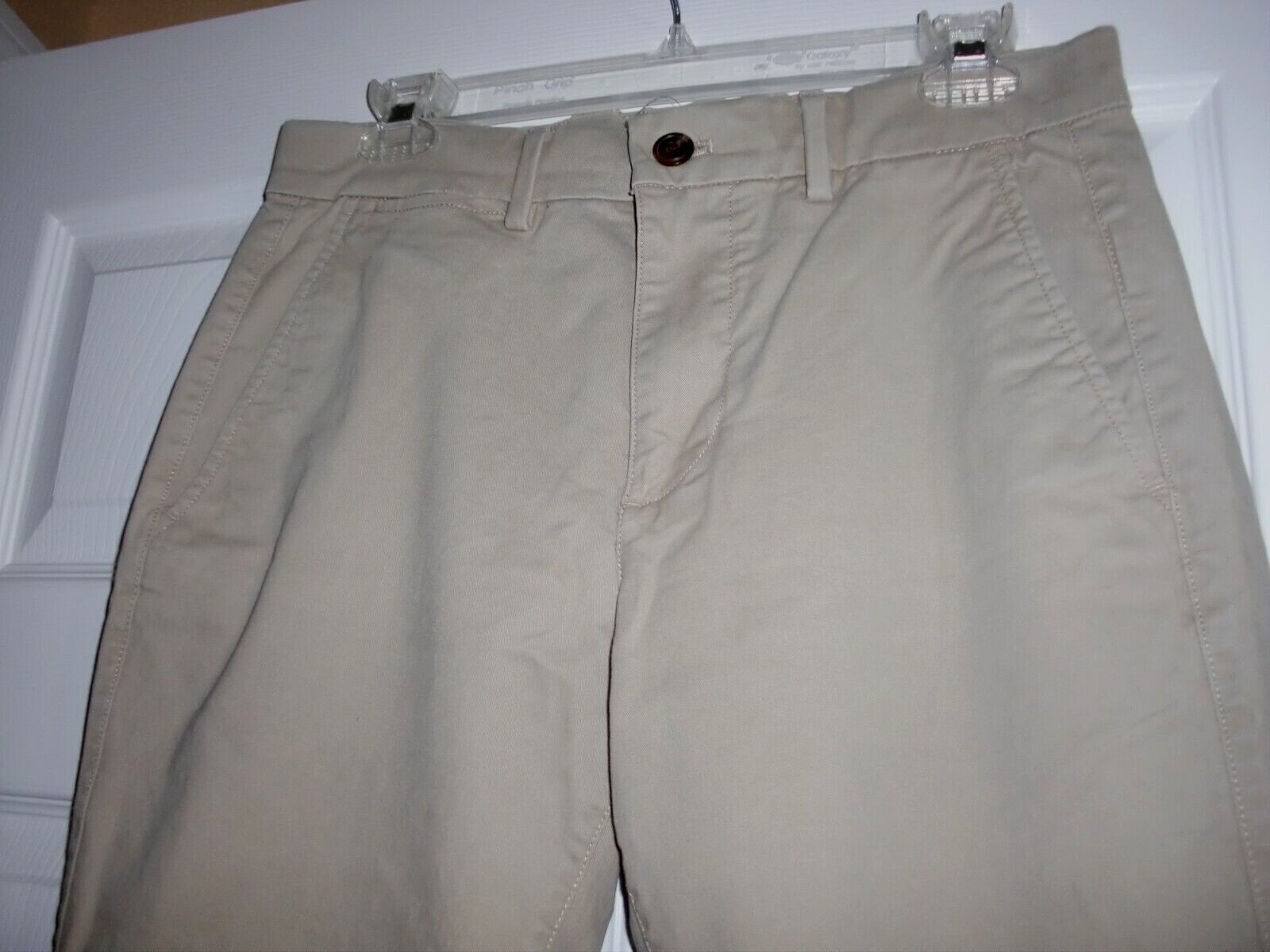 Men’s~GAP~ATHLETIC~BEIGE~98%Cotton/2%Spandeex~STRETCH~PANTS size 30″W x 32″L