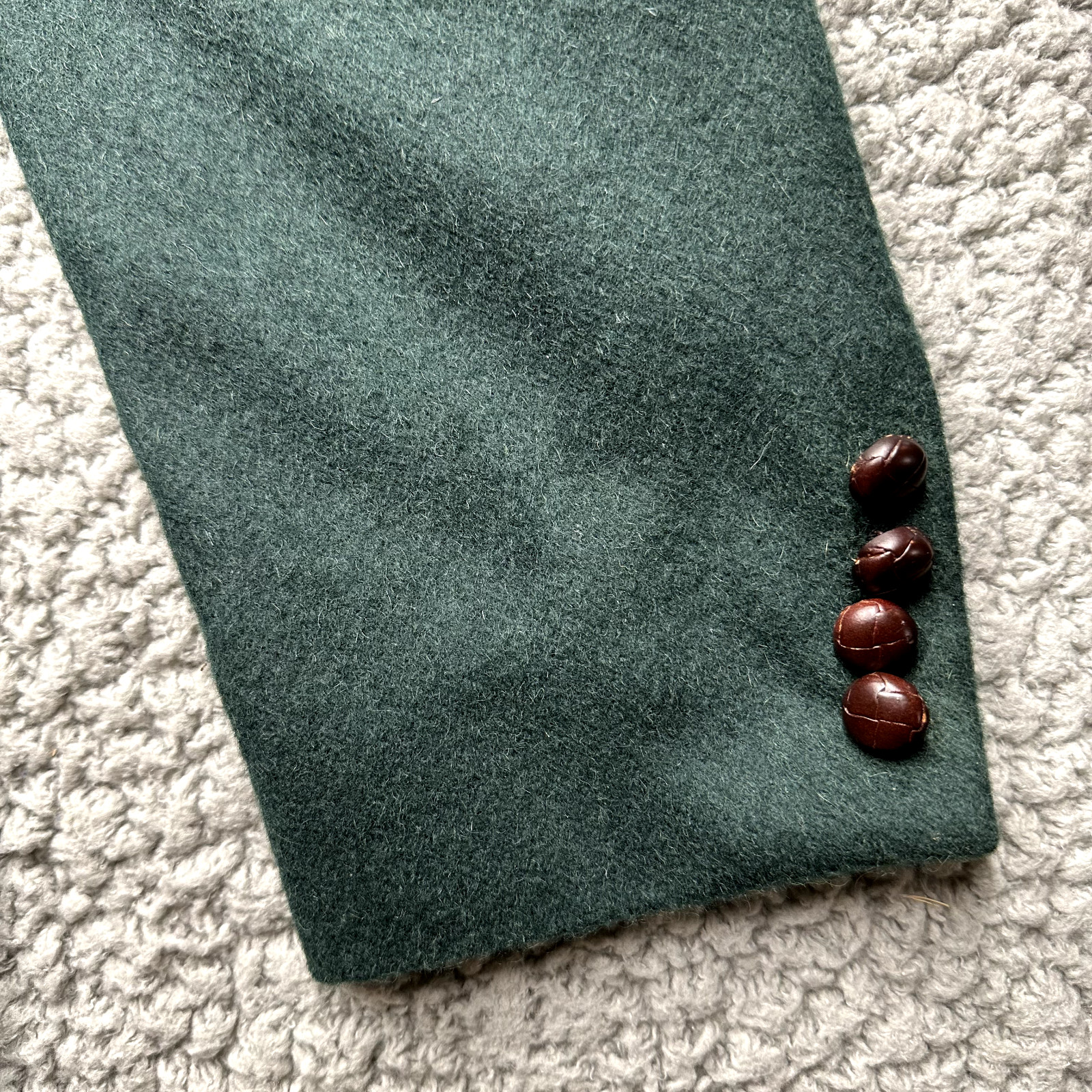 Tailors Row by Deansgate 100% Camel Hair Blazer Jacket Green 42″ Chest 31″ Long