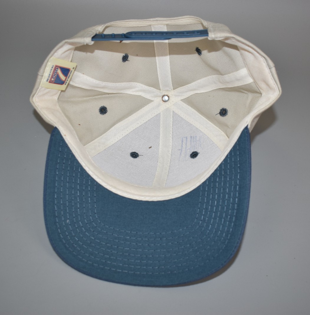 Vintage Logo 7 Blank 2-Tone Snapback Cap Hat