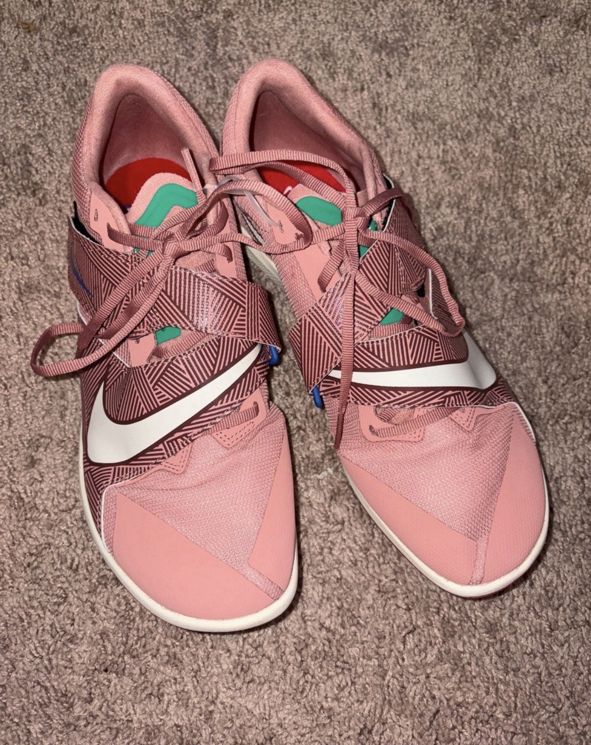 Nike Rival Jump Red Stardust Malachite University Red Pale Ivory NWOT Men’s 10