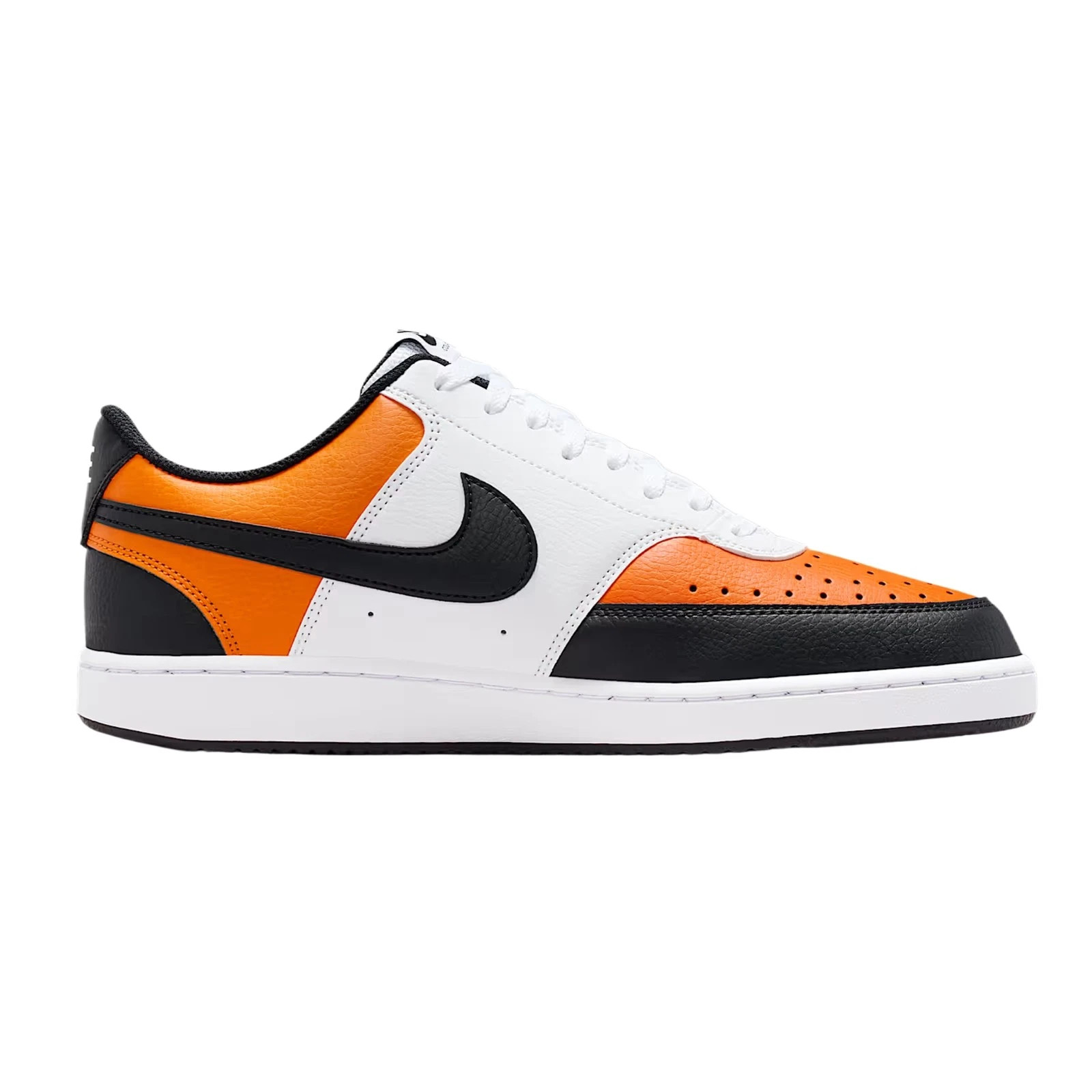 Nike Court Vision Low Shoes Mens Starfish Orange Black White Retro IR0812 899