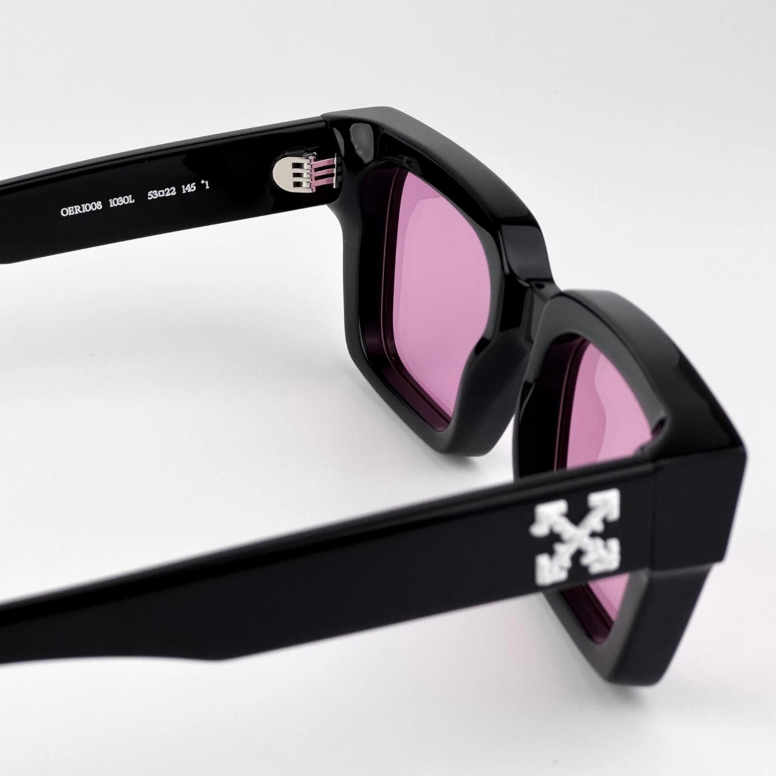 Off-White Men Sunglasses Black Pink Square OERI008 VIRGIL 1030 NEW AUTHENTIC