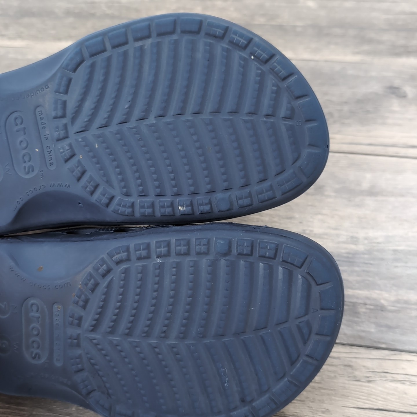 CROCS Unisex Sandals Baya Slide Sz M 7 W 9 Relaxed Fit Navy Blue
