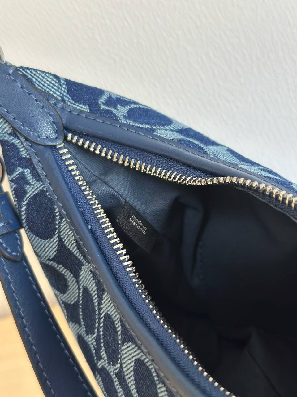 COACH CAM27 Juliet Shoulder Bag In Signature Denim Deep BlueOutlet new