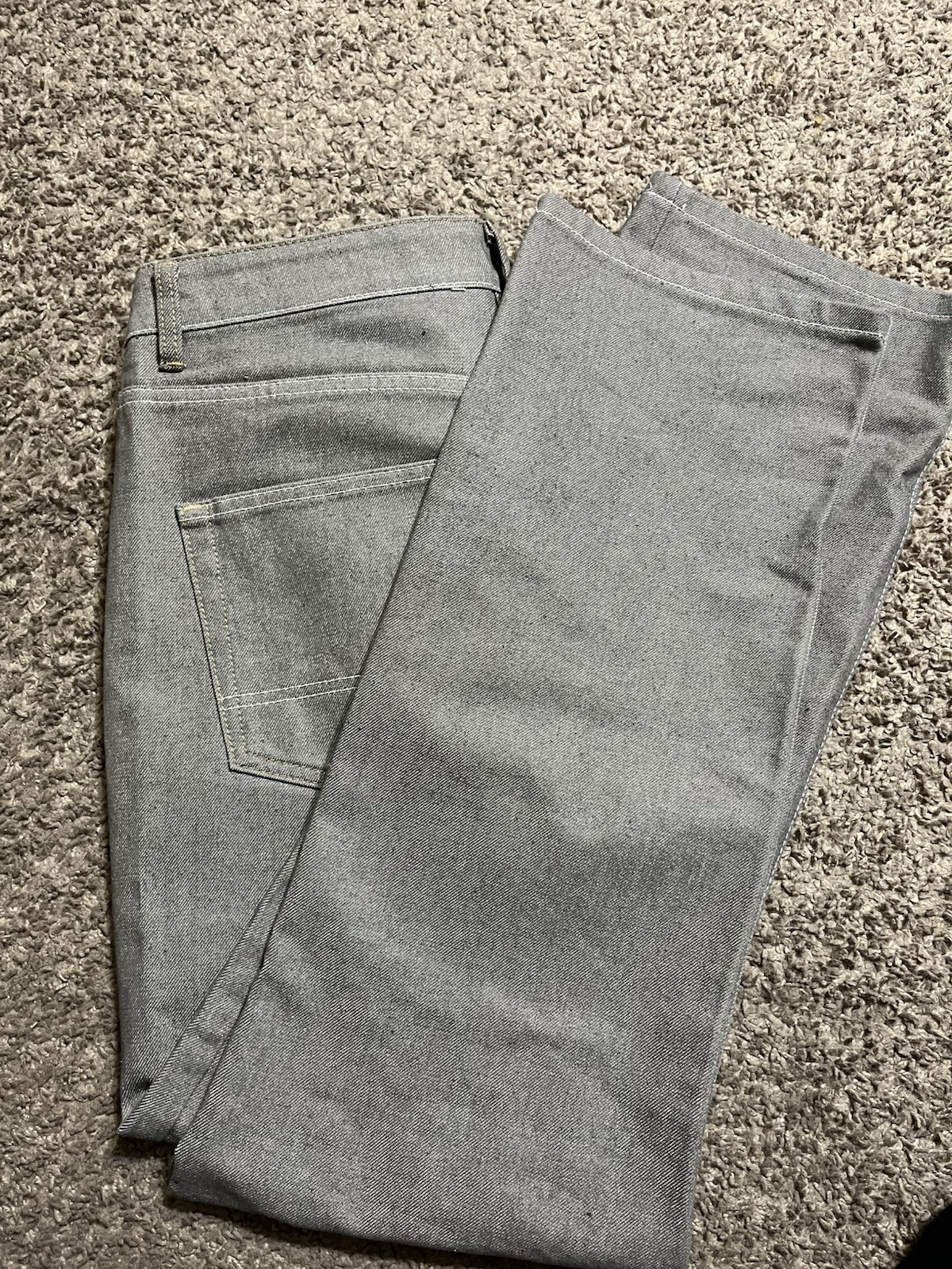Primark Men’s Gray Dark Wash Denim Jeans Straight Fit Mid Rise 5-Pocket