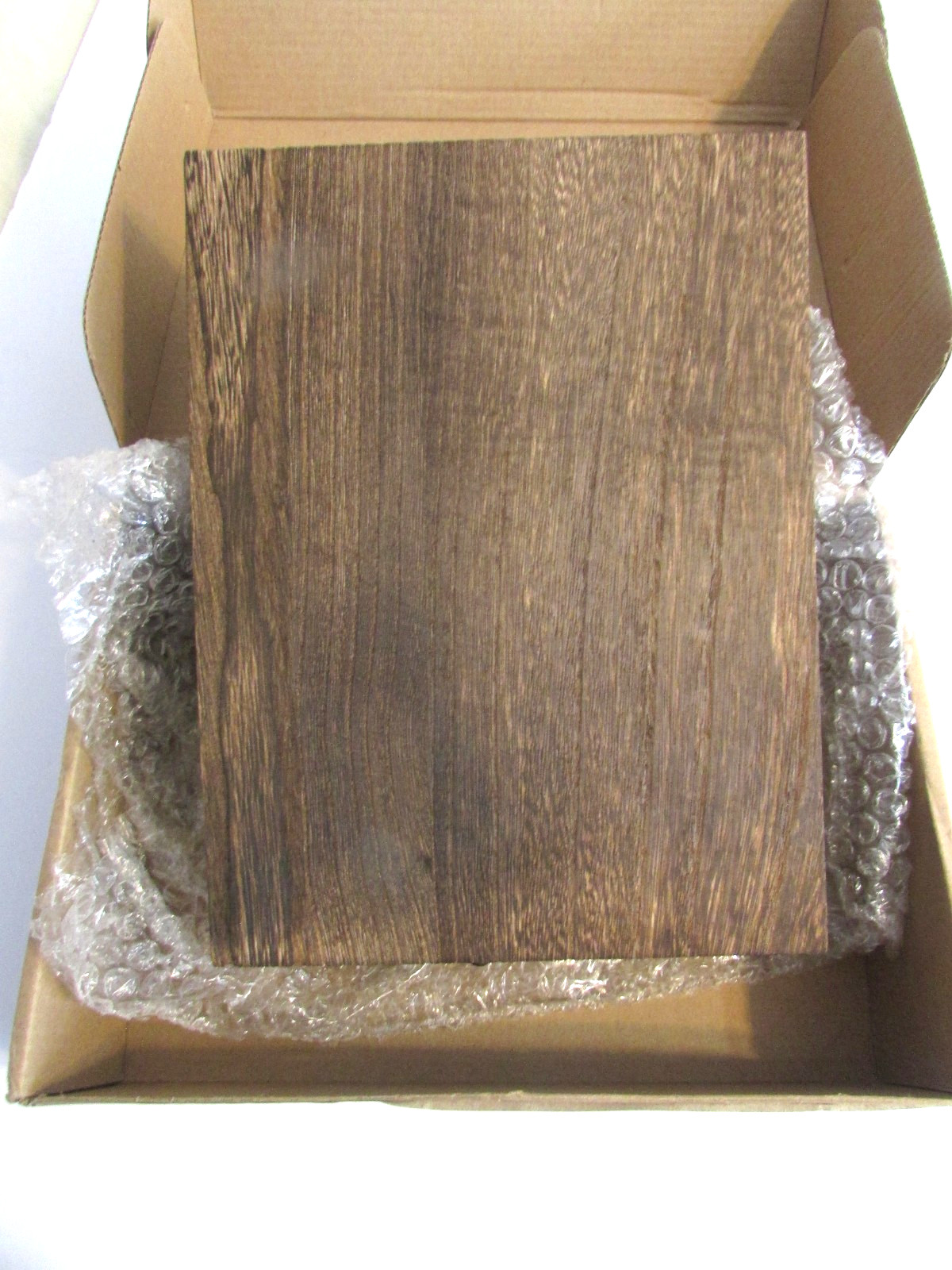 Handmade Wooden Artist Messenger Bag Brush Storage Box Deep Brown 9.65×7.48in