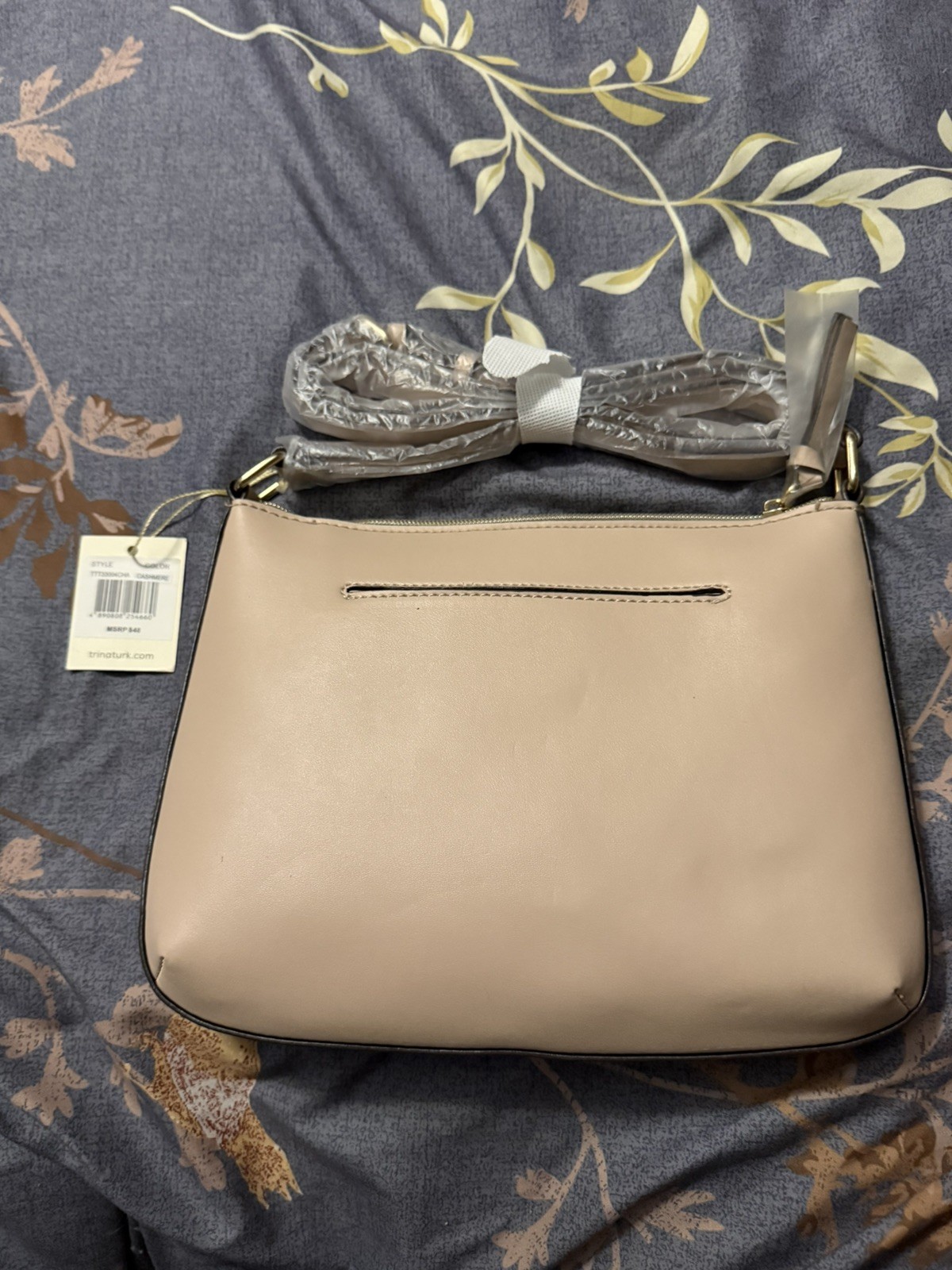 NEW Trina Turk Purse Shoulder Strap Handbag Cashmere Color
