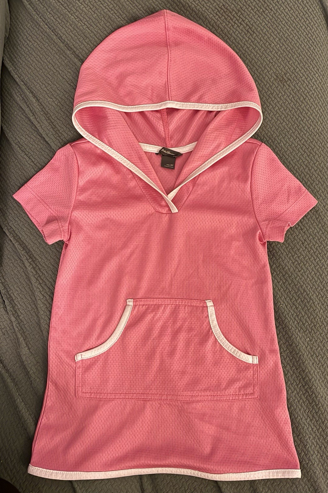Eddie Bauer Pink Kids Active Performance Short Sleeve Hoodie Size 4 T