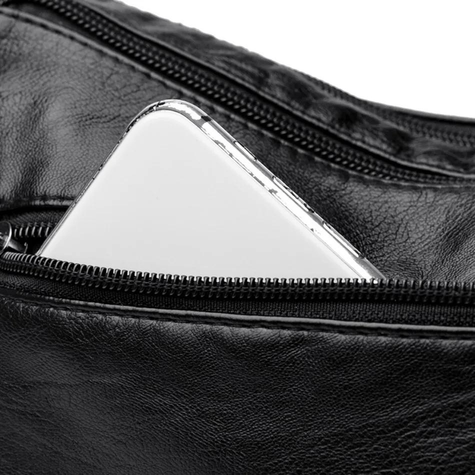 Women’s Soft Leather Crossbody Bag, 2025 Retro Multi-pocket Shoulder Handbag