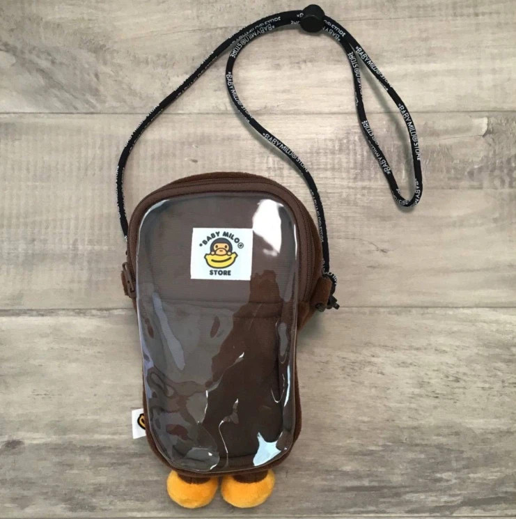 💝BAPE A Bathing Ape Baby Milo Shoulder Bag Heart Mobile Phone Pouch – NWT 2026